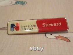 VERY RARE Vintage Old The Royal College Of Nursing Steward Enamel Brooch Badge