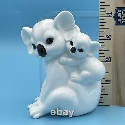 VERY RARE Vintage Royal Osborne White Bone China Koala And Baby Joey MMR-2713