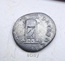 VERY RARE Vitellius AD 69-69 Ancient Authentic Roman silver denarius coin