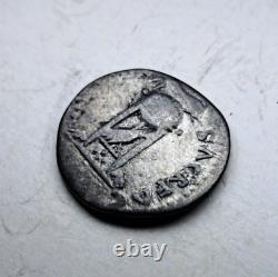 VERY RARE Vitellius AD 69-69 Ancient Authentic Roman silver denarius coin