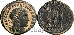 VERY RARE Well Centered and Nice Constantine I Ostia Legionary SPQR Roman Coin