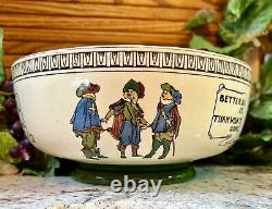 VERY RAREROYAL DOULTON THREE MUSKETEERS CHARLES NOKE FRUIT BOWL1920's #D3051