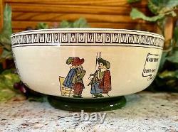 VERY RAREROYAL DOULTON THREE MUSKETEERS CHARLES NOKE FRUIT BOWL1920's #D3051