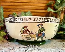 VERY RAREROYAL DOULTON THREE MUSKETEERS CHARLES NOKE FRUIT BOWL1920's #D3051