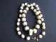 VERY VERY RARE NECKLACE FINEST BALTIC WHITE ROYAL AMBER BEADS (177g)