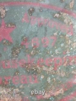 VINTAGE RC ROYAL CROWN COLA 15 ADVERTISING Embossed Metal Sign VERY SCARCE RARE