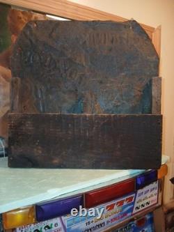 VINTAGE RC ROYAL CROWN COLA 15 ADVERTISING Embossed Metal Sign VERY SCARCE RARE