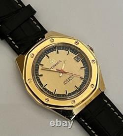 VINTAGE RODANIA SPORTS WATCH, ROYAL OAK STYLE. VERY RARE, With original box/strap