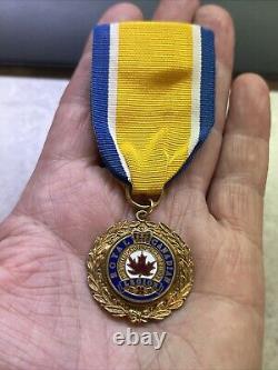 VINTAGE ROYAL CANADIAN LEGION MEDAL 10K GOLD BIRKS Very RARE