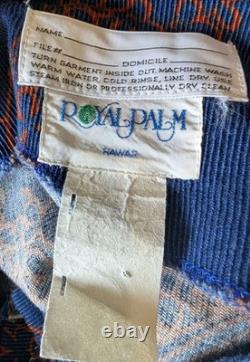 VTG 70s Royal Palm Hawaii United Airlines Very Rare Stewardess Uniform Dress S