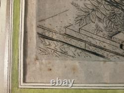Very Beautiful Engraving Joseph Hecht Royal Eagle Art Animal Rare 1928 Antique