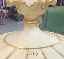 Very Fine & Rare Antique 19th Century Royal Worcester Lidded Daisy Potpourri Vas