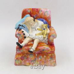 Very RARE 1952 Royal Doulton HN 2114 SLEEPYHEAD Girl in Chair 5 Figurine