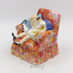 Very RARE 1952 Royal Doulton HN 2114 SLEEPYHEAD Girl in Chair 5 Figurine