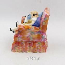 Very RARE 1952 Royal Doulton HN 2114 SLEEPYHEAD Girl in Chair 5 Figurine