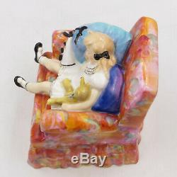 Very RARE 1952 Royal Doulton HN 2114 SLEEPYHEAD Girl in Chair 5 Figurine