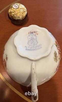 Very RARE BEAUTIFUL IMPERIAL RUSSIAN PORCELAIN Baranovka Gripari Set