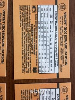 Very RARE! Bo Jackson Donruss 1989 #208 Royals collectors items! Errors- No Dot