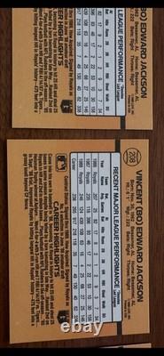 Very RARE! Bo Jackson Donruss 1989 #208 Royals collectors items! Errors- No Dot