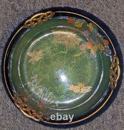 Very RARE Carlton Ware Vert Royale Dish With Spiderweb Green