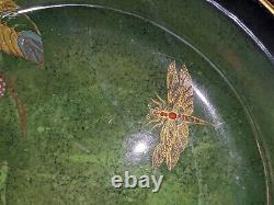 Very RARE Carlton Ware Vert Royale Dish With Spiderweb Green