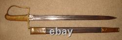 Very RARE Imperial German Unit Marked P. A. 3 Brass Hilt, D Guard Short Sword