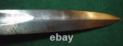 Very RARE Imperial German Unit Marked P. A. 3 Brass Hilt, D Guard Short Sword
