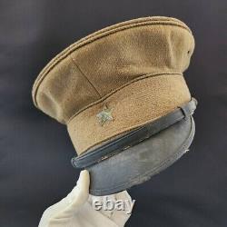 Very RARE Imperial Japanese Army Officer's Wool Visor Cap Hat 5-Star Original