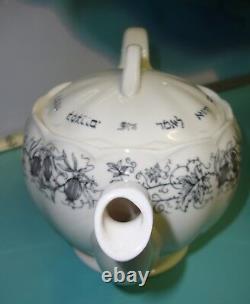 Very RARE Judaica Passover Sirett Grindley Royal Cauldron England tea Pot & Lid