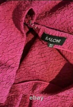 Very RARE Saloni London Martine Pink Dress, UK 8 Usa 4 ASO KATE ROYAL RP £555