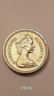 Very RARE Uncirculated 1983 Royal Arms One Pound Coin Old Style (One Pound)