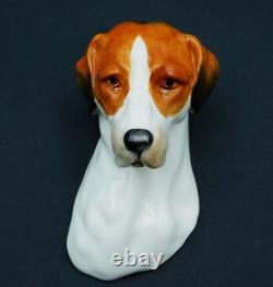 Very RARE c1952 Royal Worcester HOUND DOG Wall Plaque Model 3025 9.5cm L Exc
