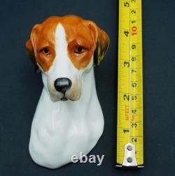Very RARE c1952 Royal Worcester HOUND DOG Wall Plaque Model 3025 9.5cm L Exc