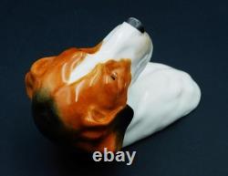 Very RARE c1952 Royal Worcester HOUND DOG Wall Plaque Model 3025 9.5cm L Exc