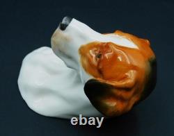 Very RARE c1952 Royal Worcester HOUND DOG Wall Plaque Model 3025 9.5cm L Exc