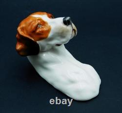 Very RARE c1952 Royal Worcester HOUND DOG Wall Plaque Model 3025 9.5cm L Exc