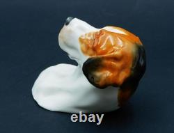 Very RARE c1952 Royal Worcester HOUND DOG Wall Plaque Model 3025 9.5cm L Exc