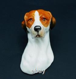 Very RARE c1952 Royal Worcester HOUND DOG Wall Plaque Model 3025 9.5cm L Exc