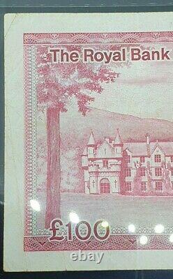 Very Rare £100 Royal Bank Of Scotland 1985 Banknote Very Fine P340 A/1 382979