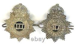 Very Rare 117th Royal Mahrattas British Indian Army Collar Badges (Q9)