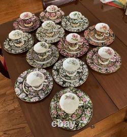 Very Rare 12 3 pce sets of Royal Albert Provincial Flowers Can. Perfct conditn