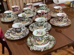 Very Rare 12 3 pce sets of Royal Albert Provincial Flowers Can. Perfct conditn