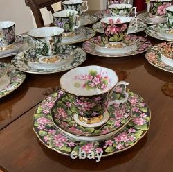 Very Rare 12 3 pce sets of Royal Albert Provincial Flowers Can. Perfct conditn
