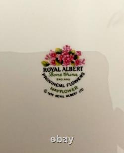 Very Rare 12 3 pce sets of Royal Albert Provincial Flowers Can. Perfct conditn