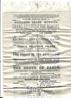 Very Rare 1884 Her Majesty's Silk Theatre programme with Royal connections vg