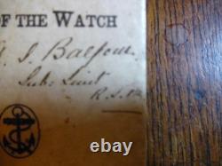Very Rare 1885 Officer Of The Watch Royal Navy Handbook With Early Dustjacket