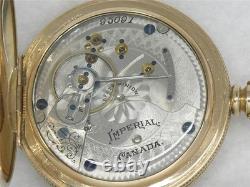 Very Rare 18s Hamilton 923 Canadian Imperial 14k Gold Fill Pocketwatch, Running
