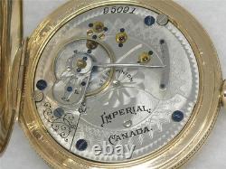 Very Rare 18s Hamilton 923 Canadian Imperial 14k Gold Fill Pocketwatch, Running Very Rare 18s Hamilton 923 Canadian Imperial 14k Gold Fill Pocketwatch, Running
