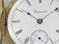 Very Rare 18s Hamilton 923 Canadian Imperial 14k Gold Fill Pocketwatch, Running