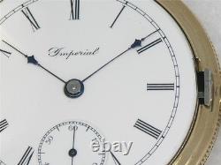Very Rare 18s Hamilton 923 Canadian Imperial 14k Gold Fill Pocketwatch, Running